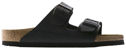 Arizona Birko-Flor Ανδρικά Σανδάλια σε Μαύρο Χρώμα Narrow Fit Birkenstock από το Favela